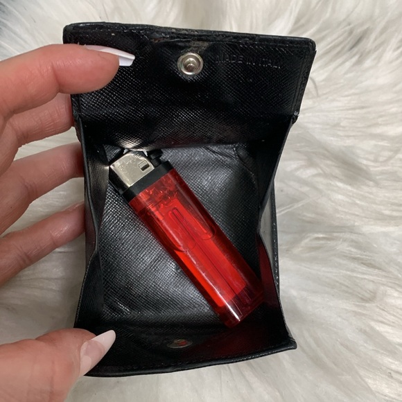 Authentic Prada vintage black leather coin pouch - Picture 16 of 17